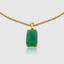 healing crystal jade necklace in 18k gold for unisex jewelry lovers