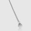 18K white gold Cuban chain bracelet for confident men