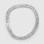 DVNCI baguette tennis bracelet 18k white gold diamond simulant luxury jewelry