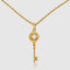 4 Leaf Clover Lucky Key Pendant With Chain