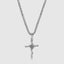 Rose & Cross Pendant With Chain