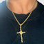 Rose & Cross Pendant With Chain