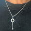 4 Leaf Clover Lucky Key Pendant With Chain
