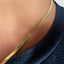 Minimalist Herringbone Chain Necklace