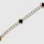 Four Leaf Black Clover Diamond Tennis Bracelet
