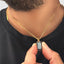 Labradorite Natural Stone Pendant With Chain