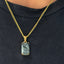 Labradorite Natural Stone Pendant With Chain