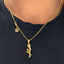 Single Rose Pendant With Chain