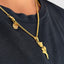 Single Rose Pendant With Chain