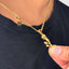 Single Rose Pendant With Chain