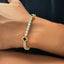 Four Leaf Black Clover Diamond Tennis Bracelet