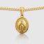 Cross & Mary Double Pendant With Chain