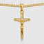 Cross & Mary Double Pendant With Chain