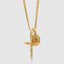 Cross & Mary Double Pendant With Chain