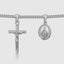 Cross & Mary Double Pendant With Chain