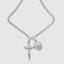 Cross & Mary Double Pendant With Chain