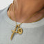 Cross & Mary Double Pendant With Chain