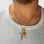 Cross & Mary Double Pendant With Chain