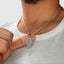 Hamsa Inscription Evil Eye Pendant With Chain