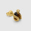 Snake Tiger Eye Stud Earrings