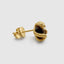 Snake Tiger Eye Stud Earrings