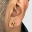 Snake Tiger Eye Stud Earrings