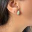 Baby Blue Natural Quartz Stud Earrings