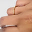 Minimalist Diamond Spike Ring