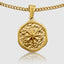North Star Compass Pendant With Chain