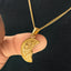 Saint Christopher Broken Pendant With Chain