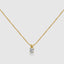 Solitaire Diamond Pendant With Chain