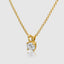 Solitaire Diamond Pendant With Chain