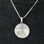 Da Vinci Vitruvian Man Pendant With Chain