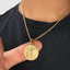 Da Vinci Vitruvian Man Pendant With Chain