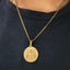 Da Vinci Vitruvian Man Pendant With Chain