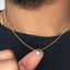 Solitaire Diamond Pendant With Chain
