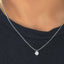 Solitaire Diamond Pendant With Chain