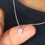Solitaire Diamond Pendant With Chain