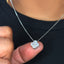 Four Leaf Clover Diamond Pendant With Chain