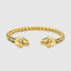 Skull Basket Weave Cuff Bracelet