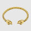 Skull Basket Weave Cuff Bracelet