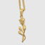Single Rose Pendant With Chain