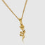 Single Rose Pendant With Chain