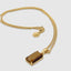 Tiger Eye Natural Stone Pendant With Chain