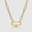 Paperclip Carabiner Lock Necklace