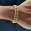 Luxury DVNCI Cuban link bracelet with opulent diamond design for success