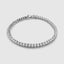 3mm 18K white gold diamond tennis bracelet with minimalist unisex design