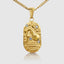 DVNCI Aquarius zodiac pendant necklace 18k yellow gold star sign talisman jewelry