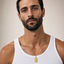 DVNCI Aries zodiac pendant necklace flat lay product shot white background gold