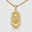 DVNCI Aries zodiac pendant necklace 18k yellow gold star sign talisman jewelry